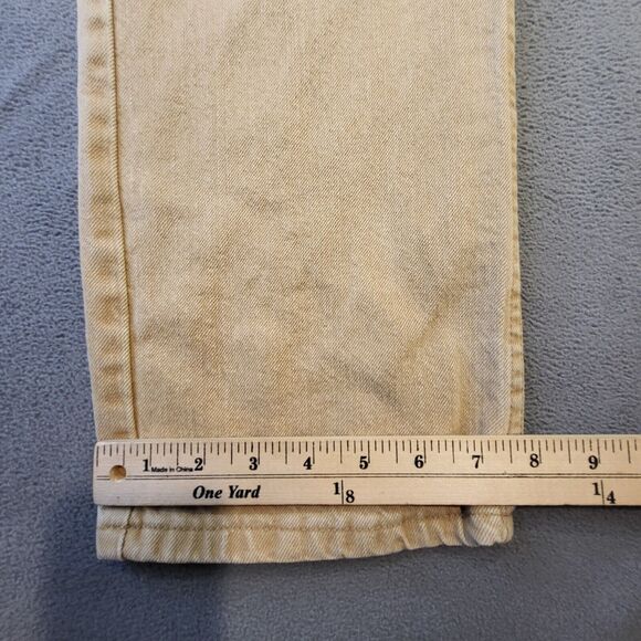 Wrangler Jeans Mens 32x29 Brown Denim Straight Leg Western Rodeo Distressed - Picture 5 of 10